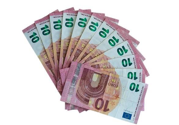Izolovaný, Peníze, Euro, Hotovost