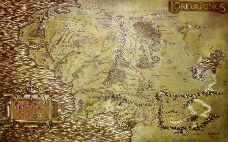 Middle Earth Map The Lord Of The Rings Wallpaper Middle Earth Map ...