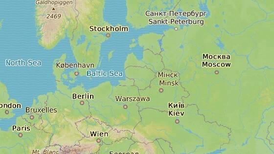Kaliningradská oblast je jako klín vražená mezi území států EU.