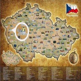 Alum online Stírací mapa Česká republika