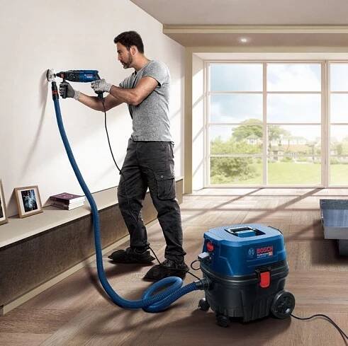 Systém Click & Clean vysavače Bosch GAS 12-25 PL Professional