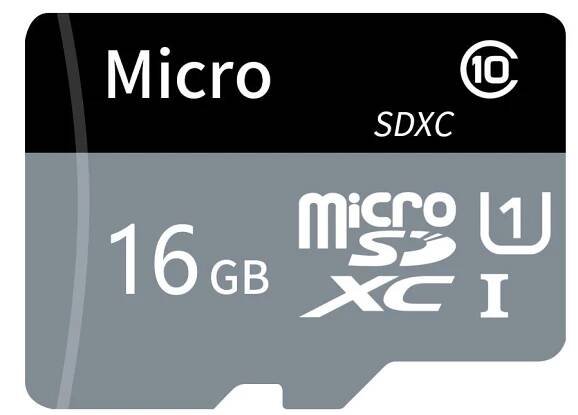 TF karta Velkokapacitní Micro SD karta 16GB U1 Class 10 TF karta Vysokorychlostní paměťová karta pro mobil
