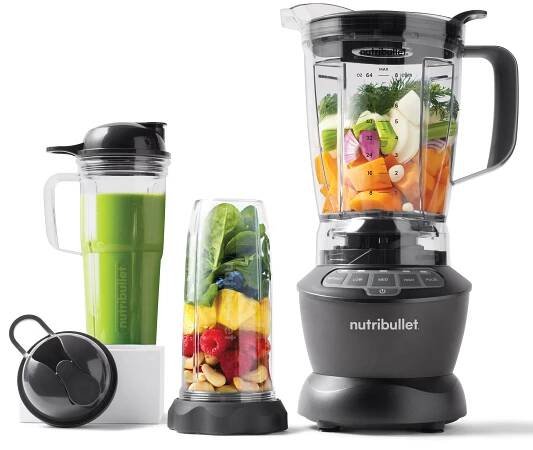 NUTRIBULLET Mixér Kombo 1200 W Mixér Sada 1,89 l 946 ml 710 ml Černá