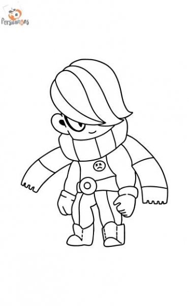 Omalovánka Edgar Brawl Stars Online a Tisk zdarma!