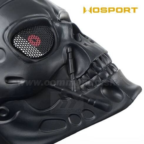 Airsoft maska TERMINATOR Black Skull Tactical | Commando.sk