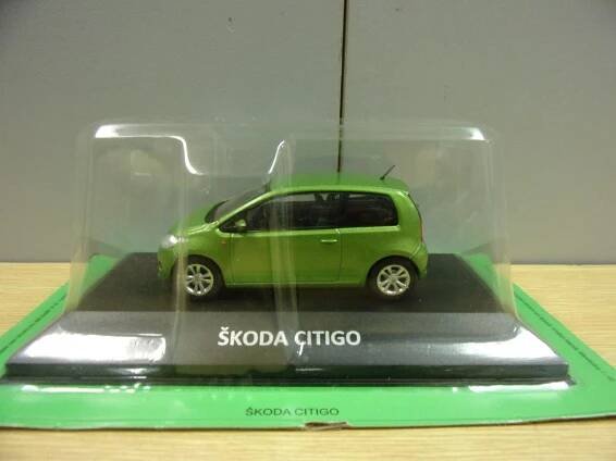 Retro kovové autíčko DeAgostini 1:43 ŠKODA CITIGO, SPZ Liberec 7L3 - Modely automobilů