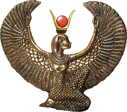 Aset winged brass