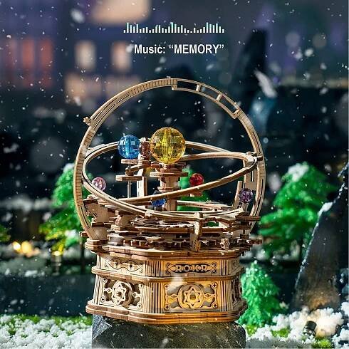 ROBOTIME Rokr 3D dřevěné puzzle Hvězdná noc 84 dílků