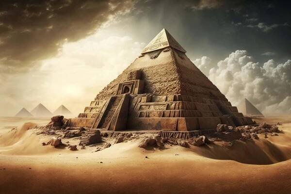 Generované Ai, Pyramida, Stavba Pyramid