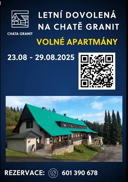 Čím zrovna chata žije a co pro Vás chystáme - Chata Granit