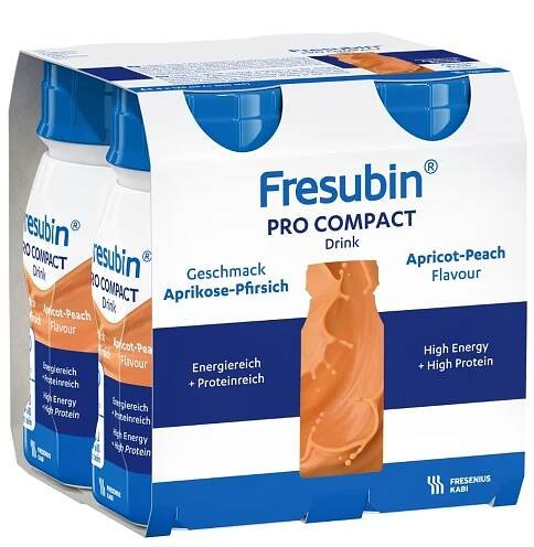 FRESUBIN PRO COMPACT DRINK PŘÍCHUŤ MERUŇKOVO-BROSKVOVÁ perorální roztok 4X125ML