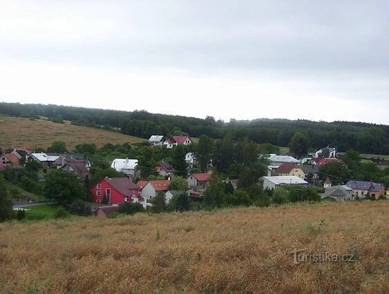 Radíkov-střed obce-Foto:Ulrych Mir.