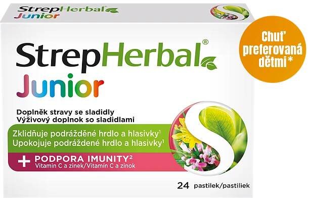 Obrázek STREPHERBAL Junior 24 pastilek (2)