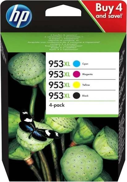 HP 912XL originální inkoustová kazeta černá, azurová, purpurová, žlutá 3YP34AE