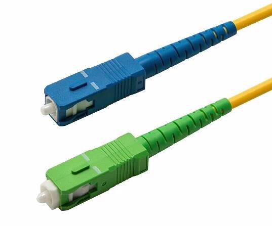 SC/APC to SC/UPC Simplex SM Singlemode Fiber Optic Patch Cable