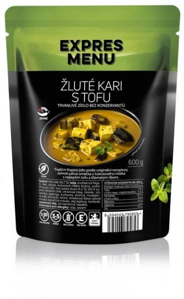 Žluté kari s tofu (2 porce 600g) EXPRES MENU