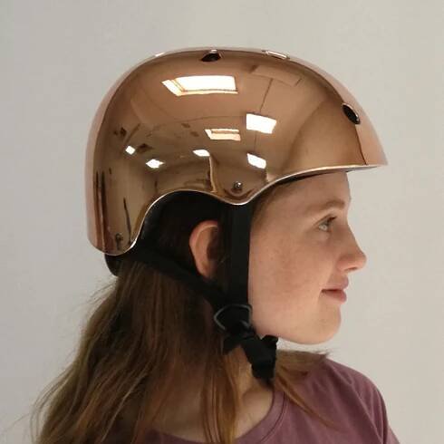 Bobbin helma Mirror - Mirror rose gold, vel. M/L | DetskyDum.cz