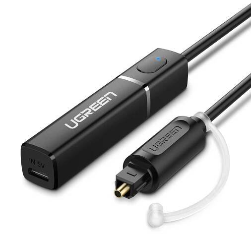 Ugreen CM150 Transmitter Bluetooth audio adaptér Toslink, čierny