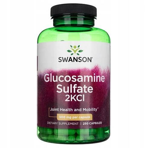Swanson Glukosamin sulfát 2KCl 500 mg - 250 kapslí