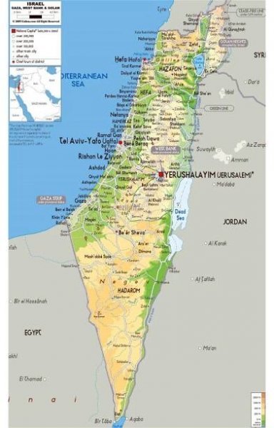 Maps of Israel | Collection of maps of Israel | Asia | Mapsland | Maps of the World