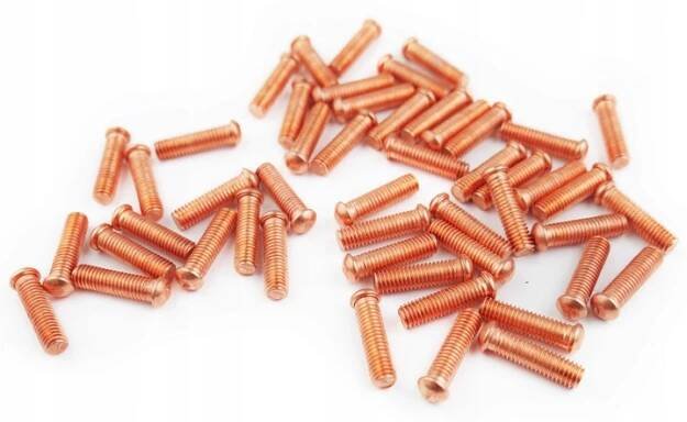 ZÁVITOVÉ HMOŽDINKY M5x18mm měděné nýty 50 Ks. ŠROUB SPOTTER vruty