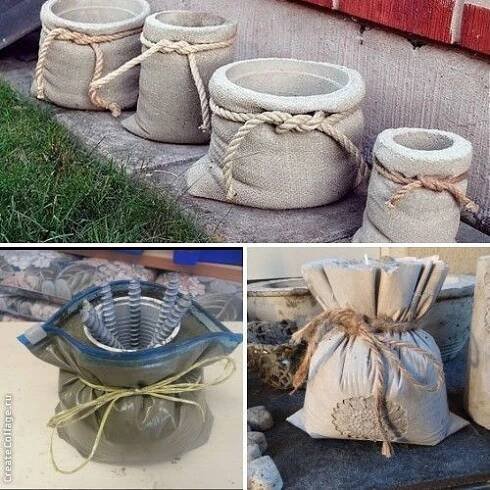 DIY Concrete Planters