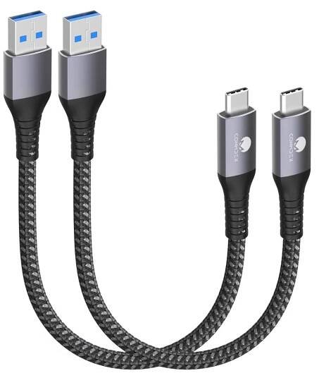 CONMDEX - Krátké kabely USB C 15 cm - Elektronika