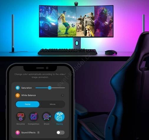Govee - Dreamview G1 Smart LED RGBIC podsvícení monitoru 27-34" Wi-Fi