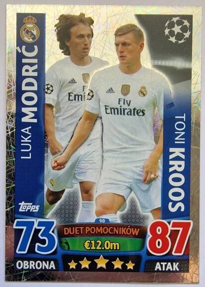 P8 Modrić Kross Real Madrid Topps 2015 Champions League