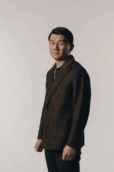 Man in a brown suit