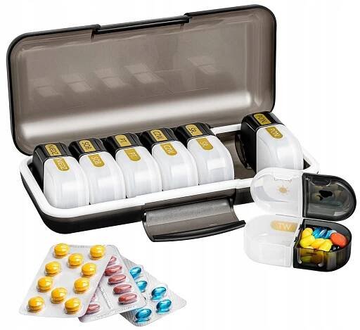 Krabička krabička léky tablety 7 dní - PREMIUM - POLSKÉ TITULKY EAN (GTIN) 5905490201355