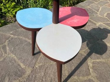 RETRO designový květinový stolek - Starožitnosti