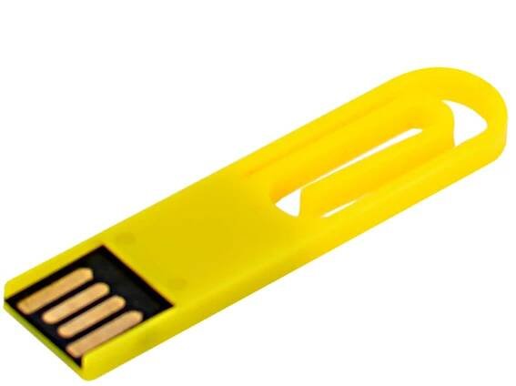 Mini USB flash disk JAMAICA žlutá