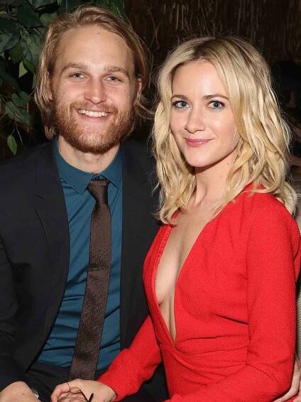 Wyatt Russell and Meredith Hagner attend 2016 Tribeca Film Festival After Party For Folk Hero & Funny Guy on April 16, 2016 in New York City.