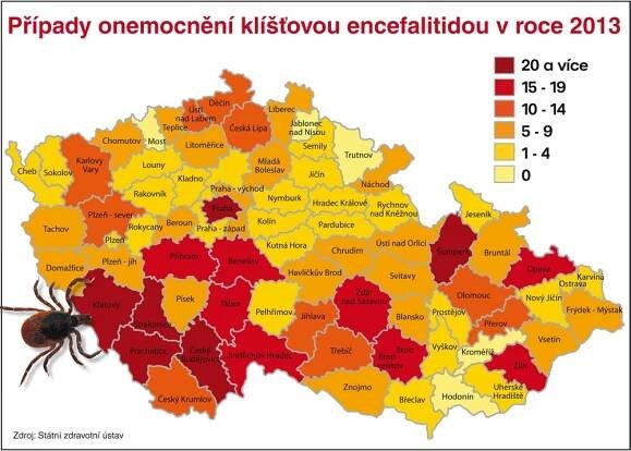Pozor! Tady jsou klíšťata nejnebezpečnější! MAPA, kde se nakazilo nejvíce lidí | TN.cz