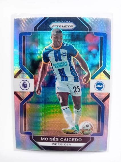 Moisés Caicedo - Hyper Prizm Parallel - Brighton & Hove Albion - #135  - Sportovní sbírky