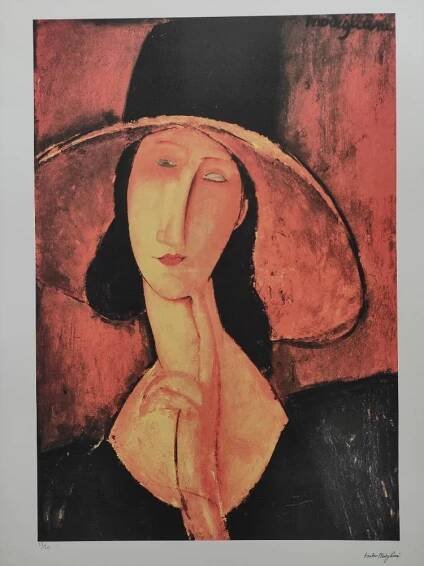 Amedeo Modigliani - Portrét Jeanne Hebuterne, 1918 - Certifikát - Výtvarné umění