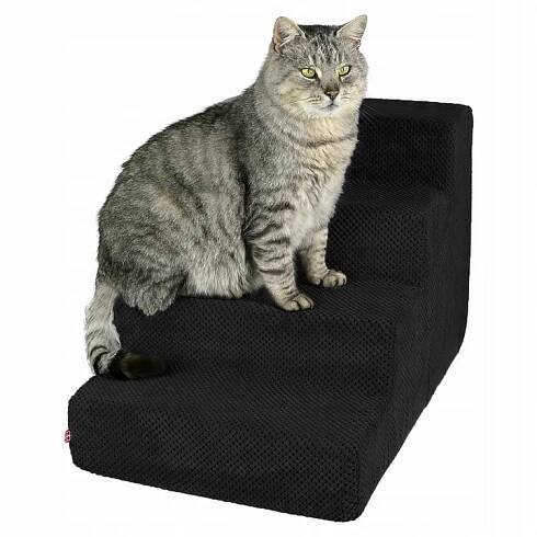Schody pro psa kočku Rampa 40 cm 4 stupně Schody Plošina Protiskluzová