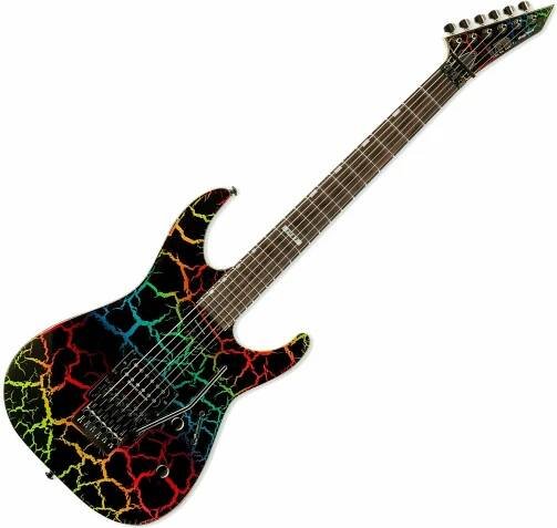 Super-ST Modely: ESP LTD Mirage Deluxe '87 Rainbow Crackle Elektrická kytara