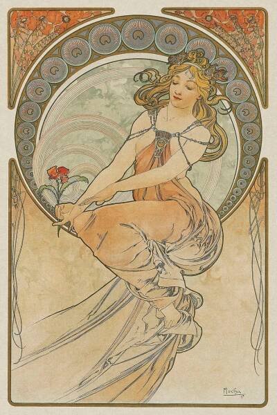 The Arts: Painting (1898), Alfons Mucha | Reprodukce slavných obrazů na zeď | Posters.cz