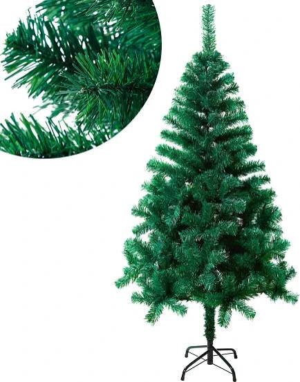 LZQ Umělý vánoční stromek 150CM Jedle zelená PVC jehly s Obrázek produktu 