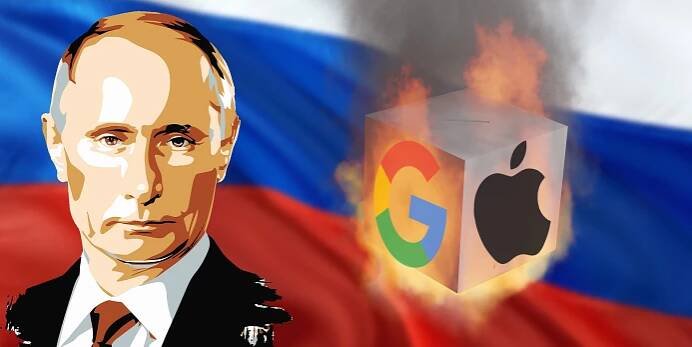 Rusko opět ukázalo svou moc. Apple i Google smazal z obchodů aplikace kritizující Putina