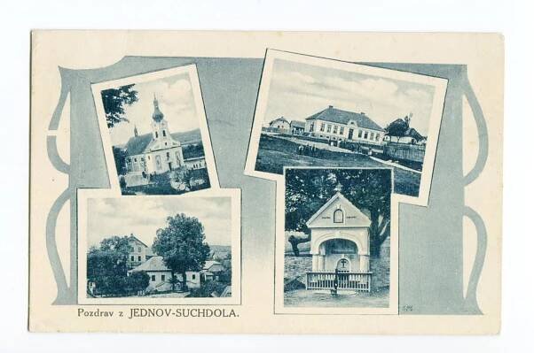 okres PROSTĚJOV - JEDNOV - SUCHDOL - Pohlednice místopis