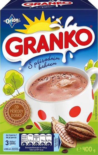 Granko S přírodním kakaem 400 g od 141 Kč