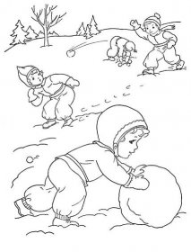 Děti baví v zimě