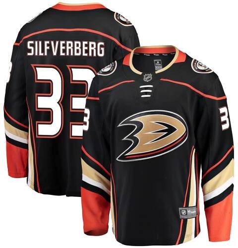 Dres Anaheim Ducks #33 Jakob Silfverberg Breakaway Home Jersey