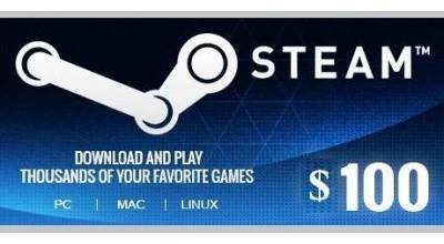 Steam Gift Card 100 $
