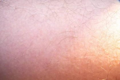 Detailní vlasy na lidské kůži, pozadí textury — Stock obrázek