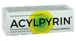 Acylpyrin 500mg 15 šumivých tablet