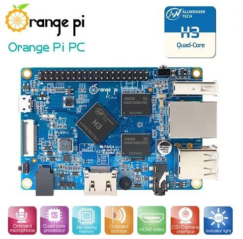 Orange Pi PC H3 Quad-core 1GB